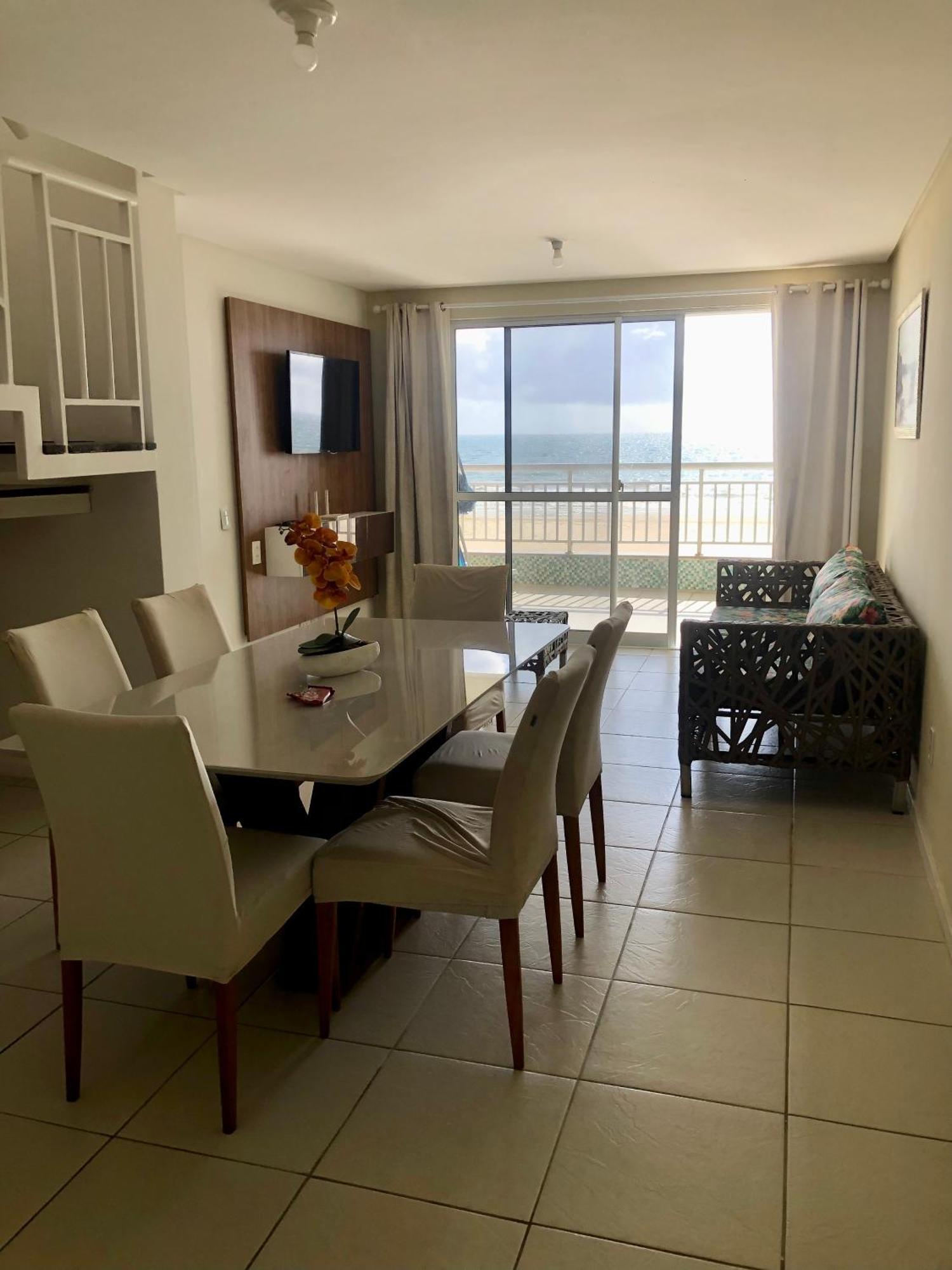 Apartamento Vista Total Do Mar Uma Cobertura A 400M Do Beach Park No Porto Das Dunas Aquiraz Condominio Terramaris Piscina Ampla Parque Infantil Sauna Estacionamento Privado Exterior photo