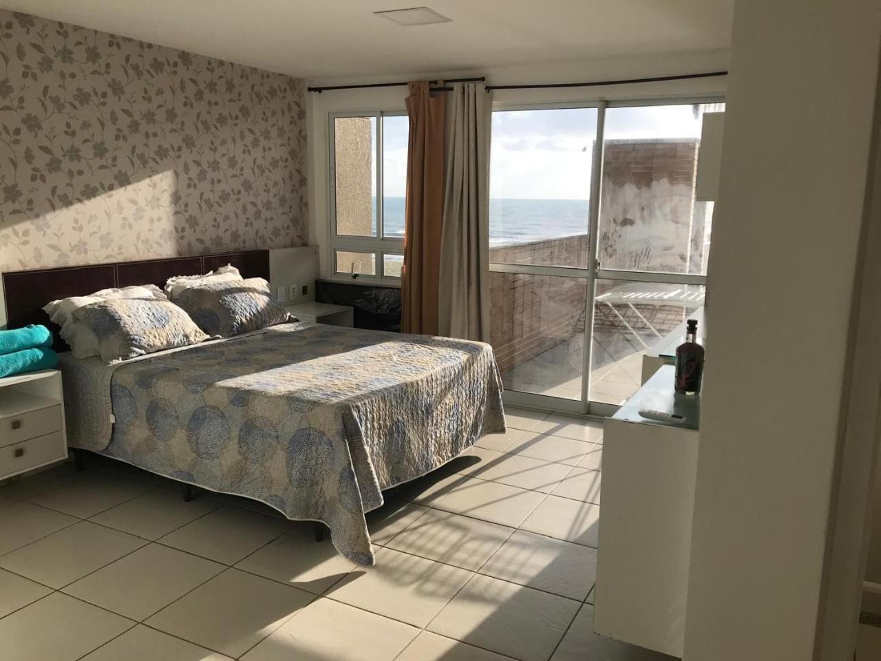 Apartamento Vista Total Do Mar Uma Cobertura A 400M Do Beach Park No Porto Das Dunas Aquiraz Condominio Terramaris Piscina Ampla Parque Infantil Sauna Estacionamento Privado Exterior photo